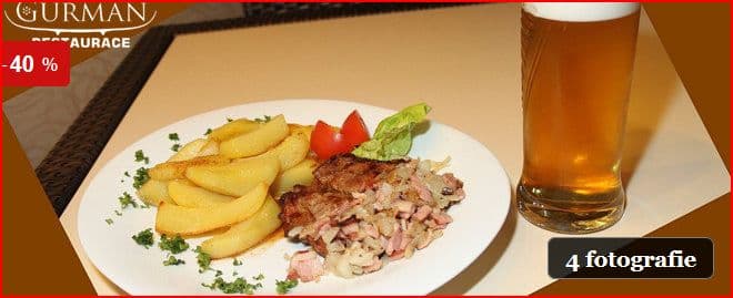 Steak s amer.brambory a 0,5l 10°piva(Blovice)