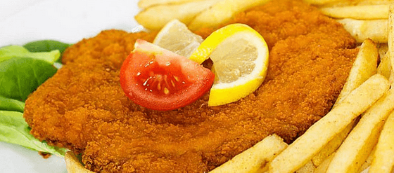 300G XXL ŘÍZEK!VEPŘOUN NEBO KUŘECÍ OBR S PŘÍLOHOU