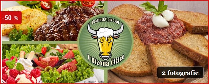 Velká masová hostina pro 4 osoby U Bizona 