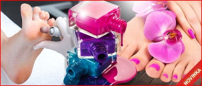 MEDICINÁLNÍ PEDIKÚRA + LAKOVÁNÍ NEHTŮ 