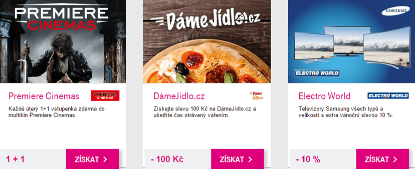 T-Mobile - zajímavé slevy do různých prodejen