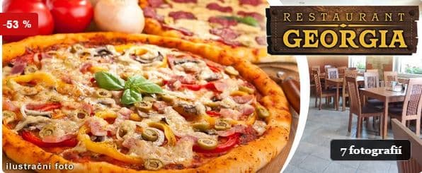 Dvě křupavé pizzy dle výběru v restauraci Georgia