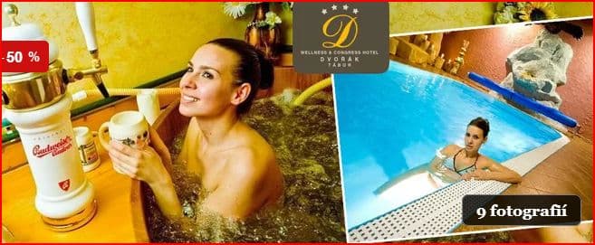 Pivní procedury i wellness v Hotelu Dvořák(Tábor)