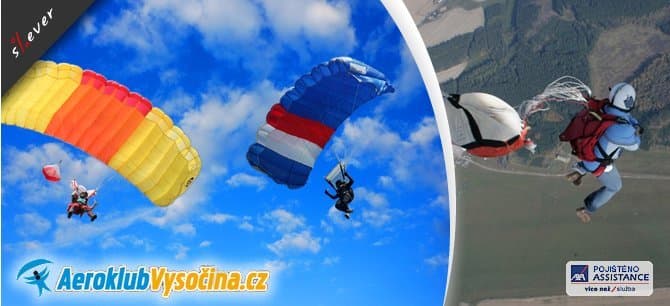 Parašutistický kurz vhodný i pro začátečníky