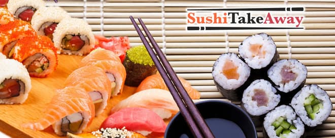 Výběr ze 4 sushi setů s sebou