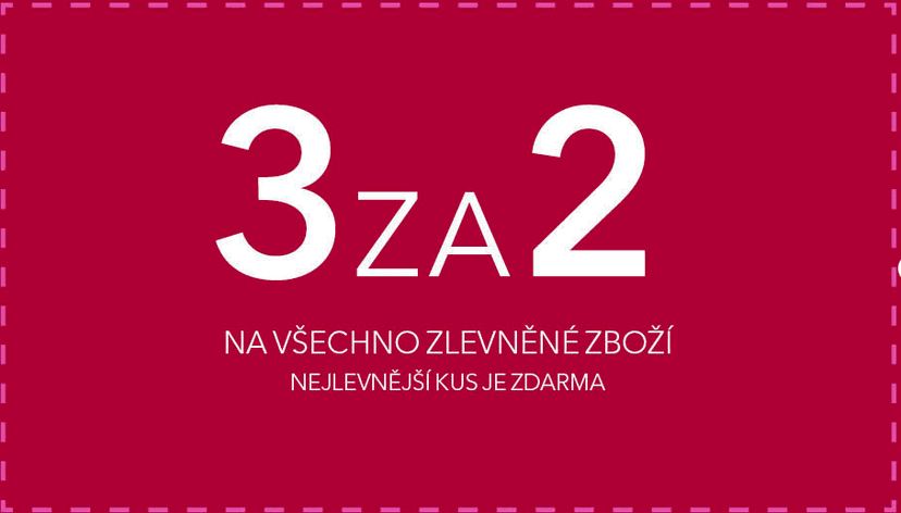 Takko - 125 Kč za váš nákup a 3 za 2