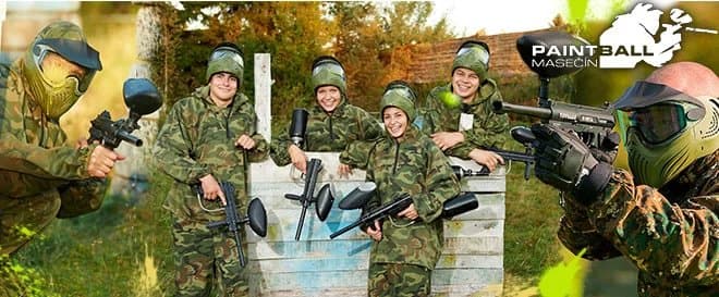 4 hodiny paintballu na 5 outdoorových hřištích