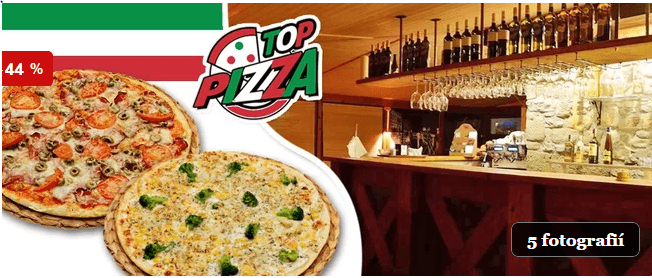2 křupavé pizzy z Top Pizza - Chrudim