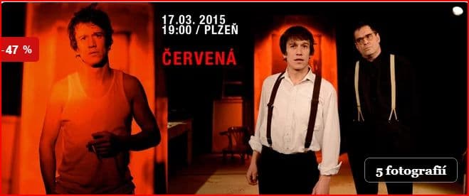 Hra Červená z produkce Divadla v Řeznické