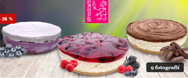 Božské cheesecake dorty ze streetcafé