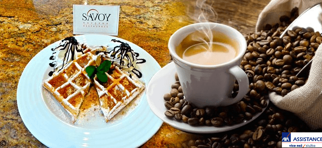 Vynikající snídaně pro 1 osobu v Kavárně SAVOY