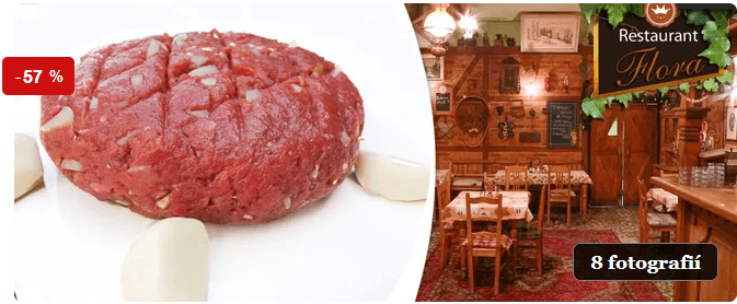 500g tatarák z pravé svíčkové a hromada topinek