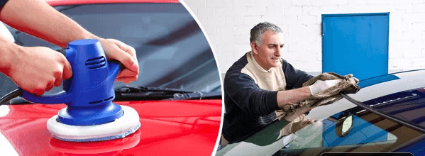 Renovace autolaku – strojové broušení