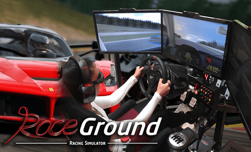 Závodění v reálném automobilovém simulátoru