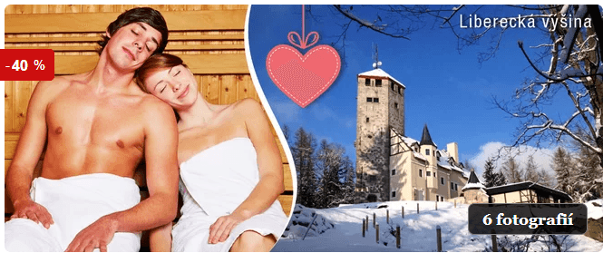 Privátní wellness pro 2 na Liberecké výšině