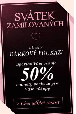 Spartoo - dárkový poukaz na módu se slevou 50%