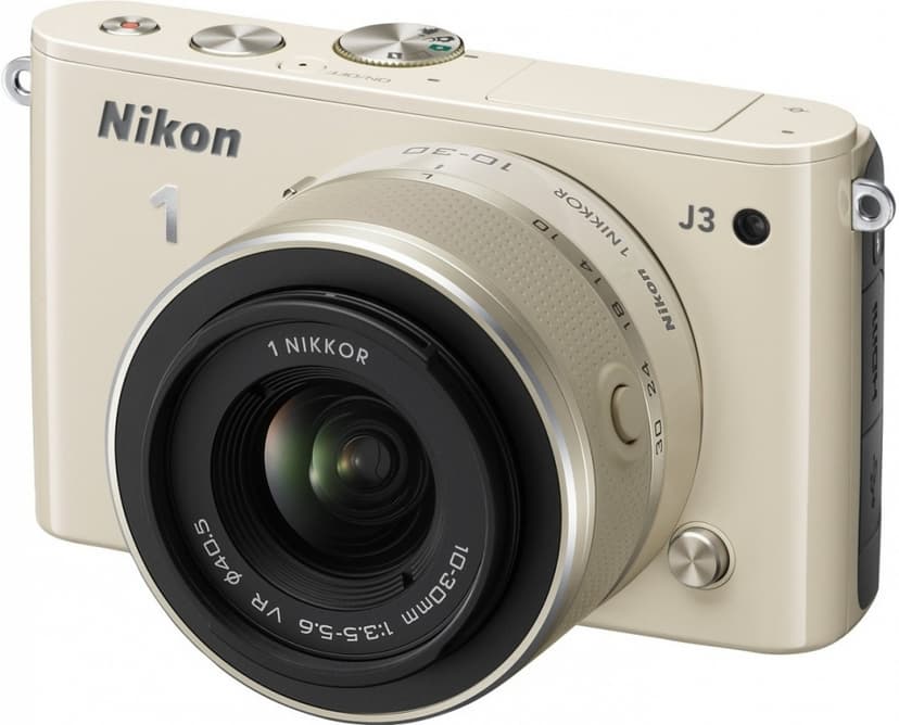 Nikon 1 J3 + 10-30 VR béžový - sleva 2000 Kč