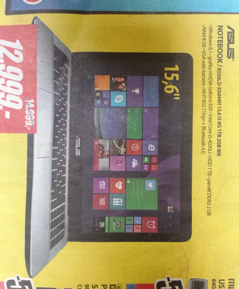 Asus, i3, 1,9 GHz, 8GB RAM, 1TB, 2GB Nvidia