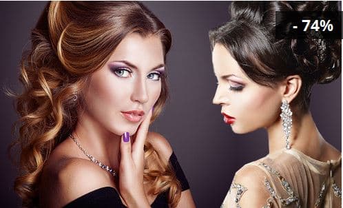Společenský trendy účes od salonu Visage
