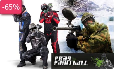  39Kč za kupón na až 65% slevu na indoor paintball