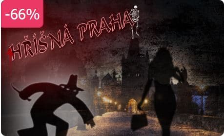 39Kč na 66% slevu na 90min vycházku hříšnou Prahou