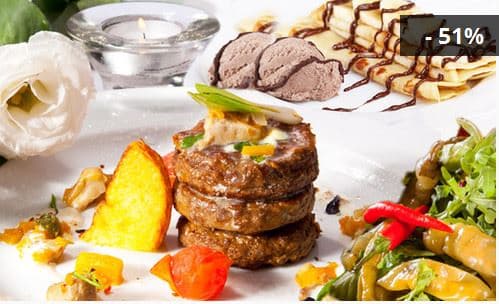 Luxusní menu o 4 chodech na Vyšehradě