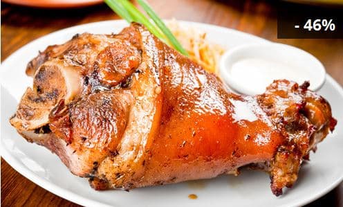 1kg pečené vepřové koleno na černém pivě