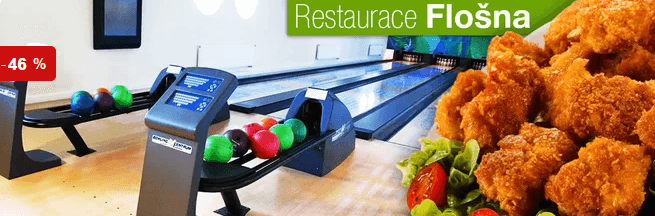Bowling až pro 8 osob, možnost 1 kg řízečků 