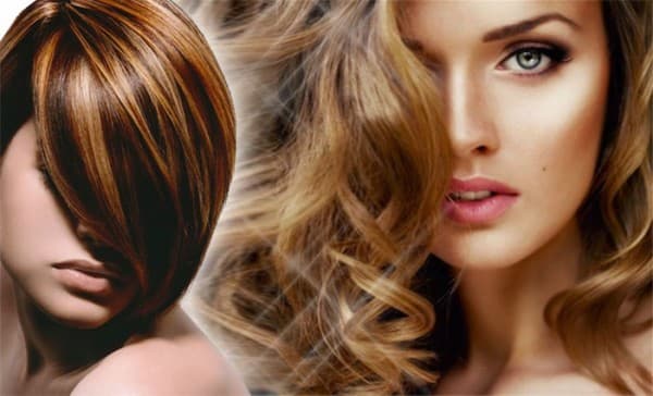Střih, foukaná, konečný styling + melír nebo ombré