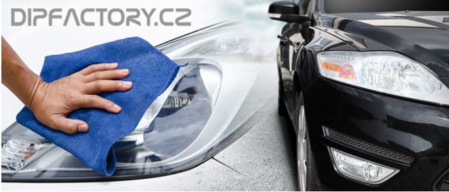 Obnova a leštění předních světel na vozidle