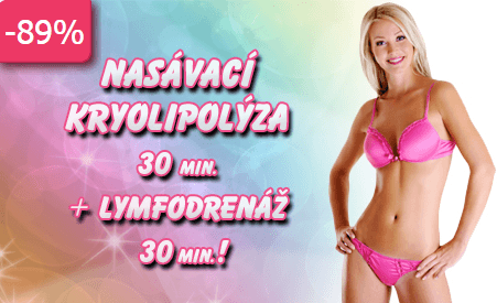 Kupón na 89% slevu na NASÁVACÍ KRYOLIPOLÝZU