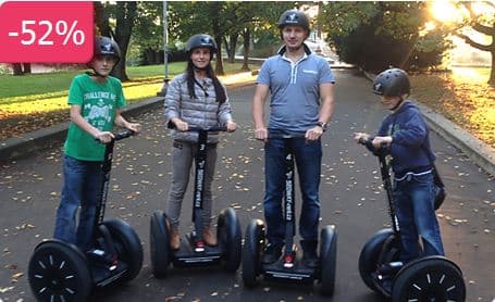 239 Kč za projížďku Prahou na SEGWAY