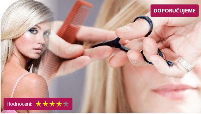 Dámský blond melír vlasů včetně střihání(Uh.Hrad.)