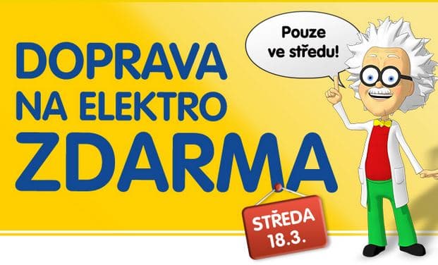 Okay - doprava zdarma na elektro 18.3.2015