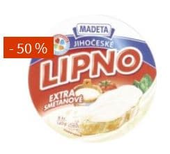 Tavený sýr Jihočeské Lipno Madeta s 50% slevou