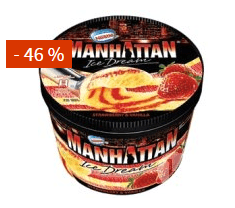 Zmrzlina Manhattan 1400 ml za 69,90  kč - Penny 