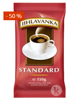50%Sleva Mletá káva Jihlavanka 1KG za 99,90 kč