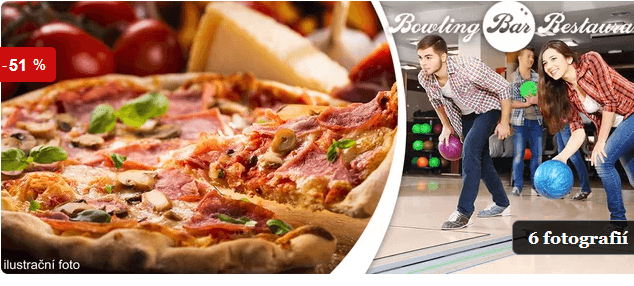 60 minut bowlingu a 2 pizzy(Jablonec nad Nisou)