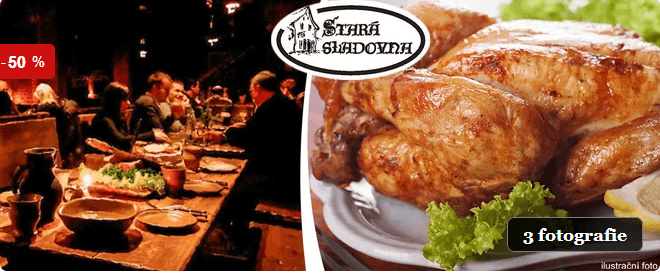 Nadívané kuřátko se zelím a bramborovými šiškami