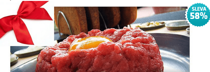 200gramový tatarák z pravé svíčkové - Příbram