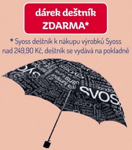 Deštník zdarma za nákup nad 249,90kč výrobků Syoss