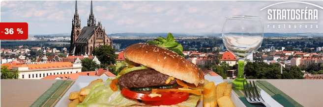 Úchvatný výhled a vynikající burger ve Stratosféře