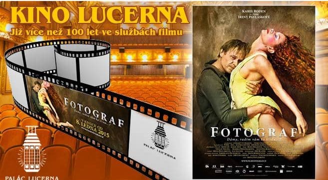 Dvě vstupenky do kina Lucerna na film Fotograf