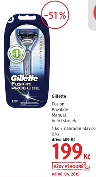 Holící strojek Gilette - 51%