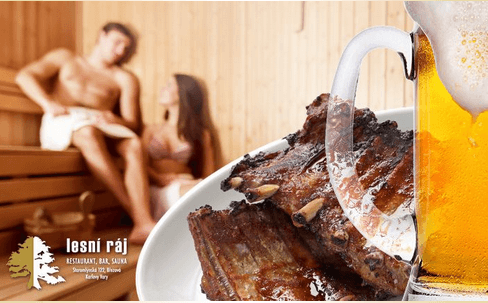 Sauna, žebírka a kuřecí křídla pro 2