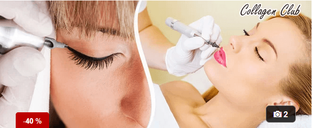 Permanentní make-up očních linek, obočí nebo rtů