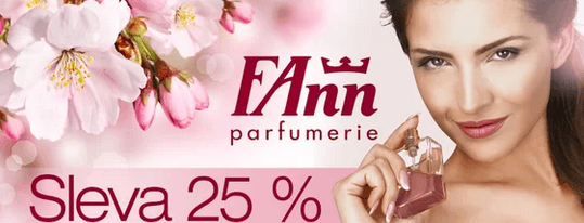 25% sleva do parfumérie Fann 