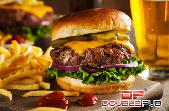 2× hovězí burger menu z grilu
