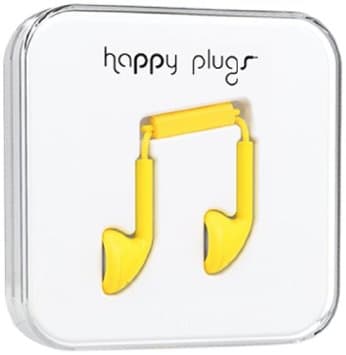 Happy Plugs - žluté - sleva 500 Kč