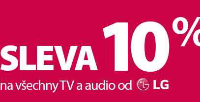 Sleva 10% na vše od LG